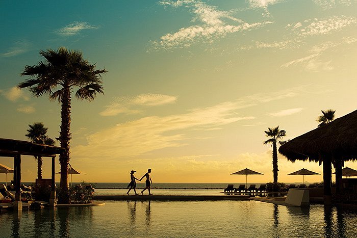 An oceanfront view from